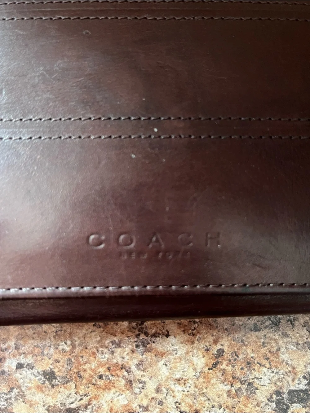 Coach authentic trifold